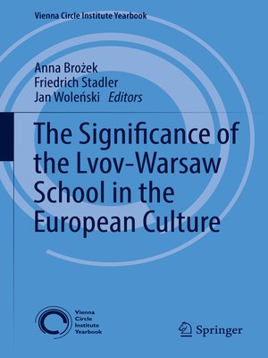 cover image of The Significance of the Lvov-Warsaw School in the European Culture